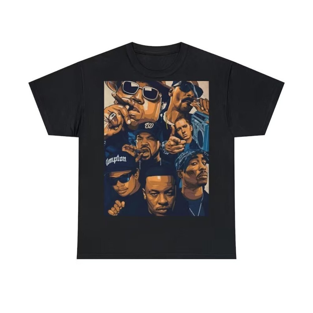 Hip Hop Legends All Together Classic Retro Music Fan Streetwear T-Shirt